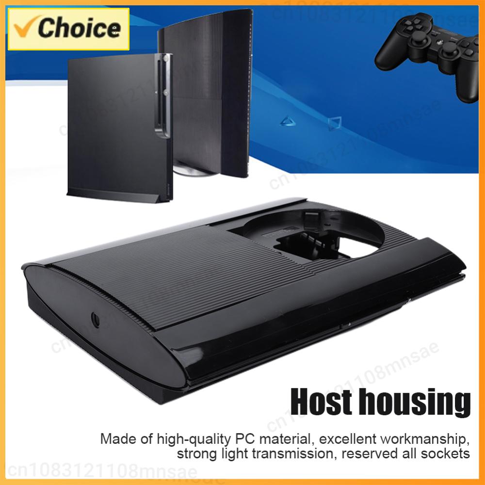 Pc Gaming Fullset - PS3スーパースリム4K 4000ブラック用ソリッドPCゲーミングコンソールハウジングシェルフルキット（ネジ付き、耐衝撃交換用ハウジングケース）
