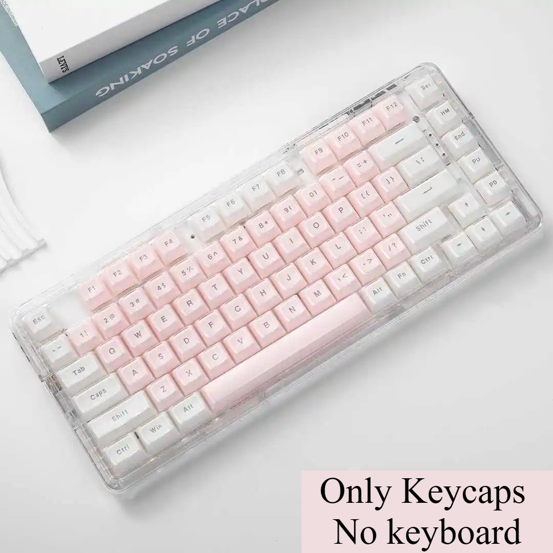 クリスタル透明キーキャップ ピンクホワイト MDAプロファイ - Pc Gaming Fullset のレビューと価格
