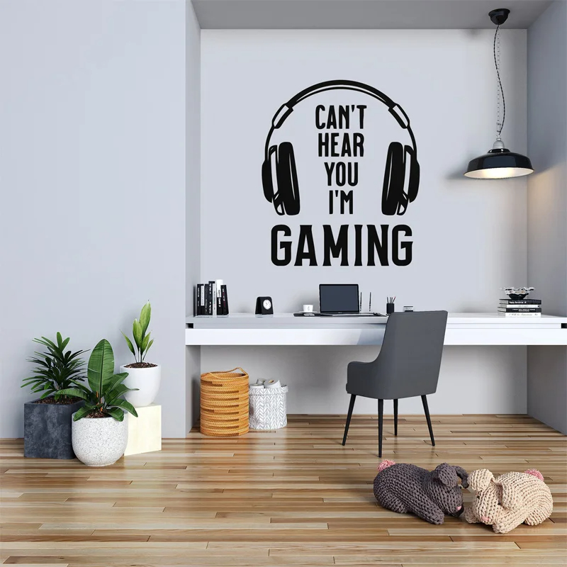 ビデオゲームの引用デカール装飾私はあなたの声が聞こえません私 - Pc Gaming Wallpaper のレビューと価格