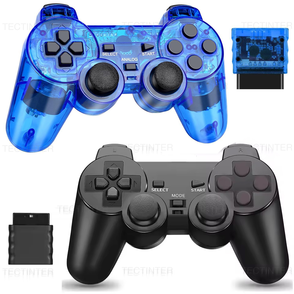 ワイヤレスゲームパッド Sony PS2/PS1用ゲームコン - Pc Gaming Emulator のレビューと価格