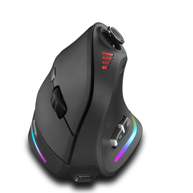 Jomaa RGB バックライト付きワイヤレス垂直マウスコン - Pc Gaming Used のレビューと価格
